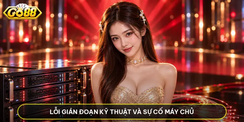 Lỗi gián đoạn kỹ thuật và sự cố máy chủ